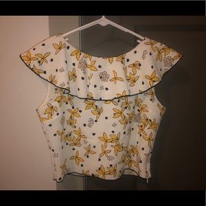 Floral Print Crop Top